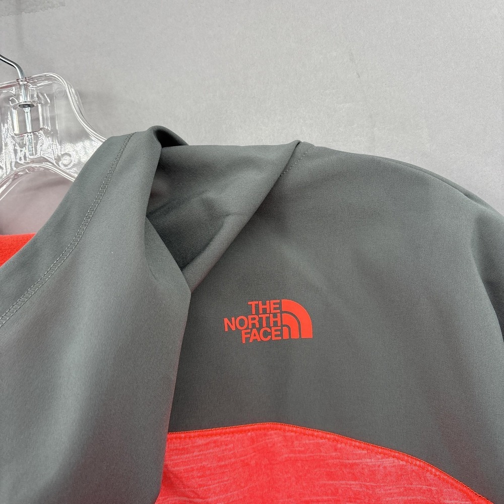 The North Face Hoodie Womens XL Red Pink Pullover Sweatshirt Fleece Lined Long - Picture 13 of 14